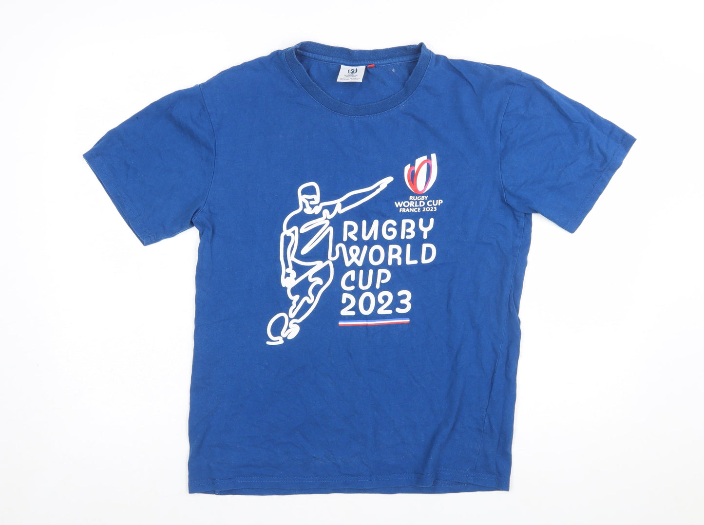 Rugby World Cup 2023 Blue Men’s Small Graphic Cotton T-Shirt