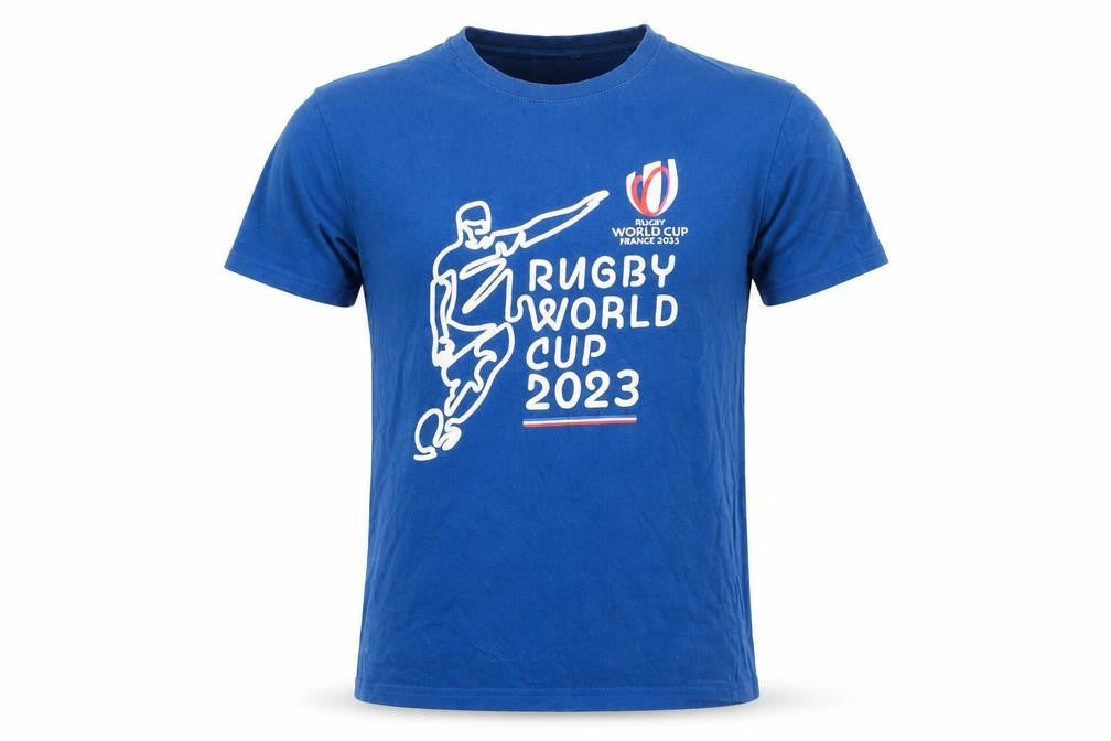 Rugby World Cup 2023 Blue Men’s Small Graphic Cotton T-Shirt