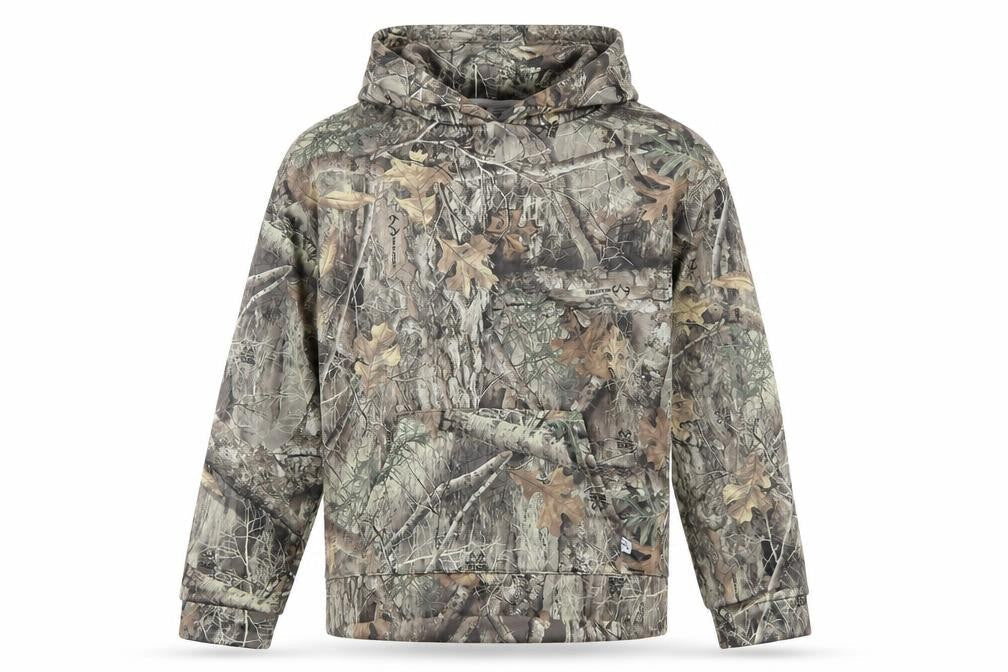 Akimbo Men's Camouflage Fleece Pullover Hoodie Size M
