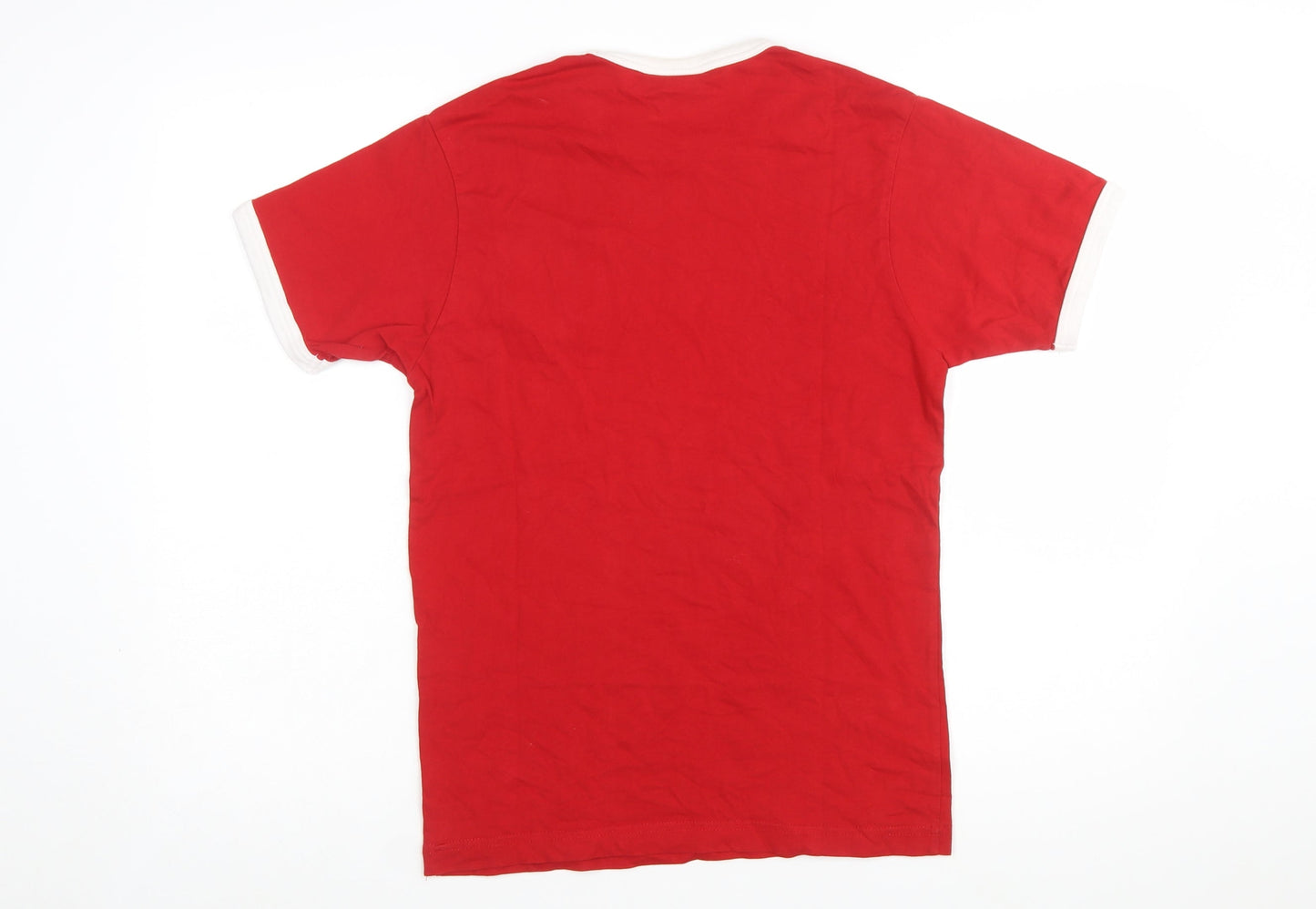 Clique Men's Red FAW Crew Neck Short Sleeve Cotton T-Shirt Size S
