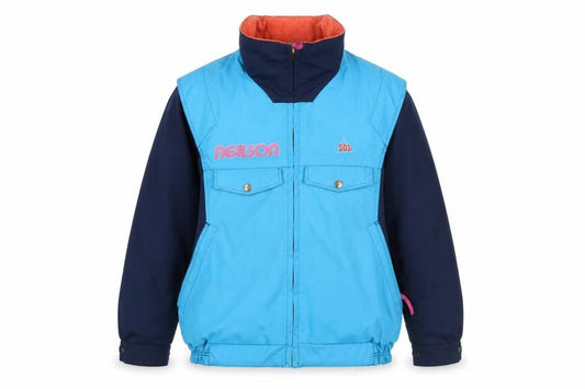 SOS Men's Blue Skiing Jacket 38 Regular Polyester Cotton Winter