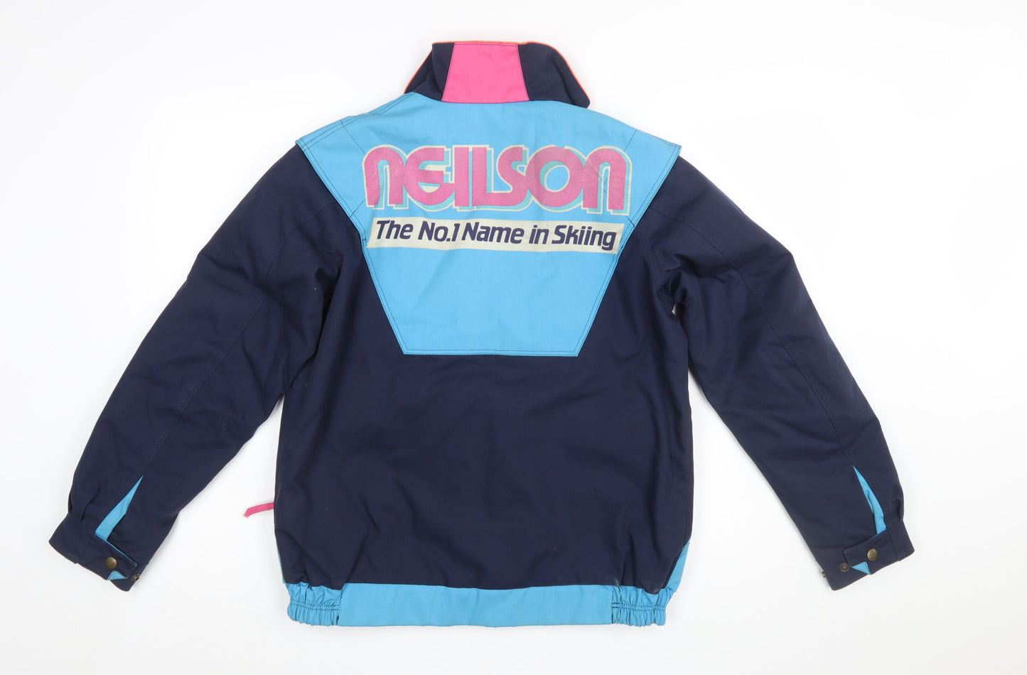 SOS Men's Blue Skiing Jacket 38 Regular Polyester Cotton Winter