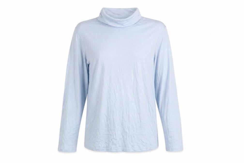 Marks & Spencer Women Blue Roll Neck Long Sleeve Jumper Size 20