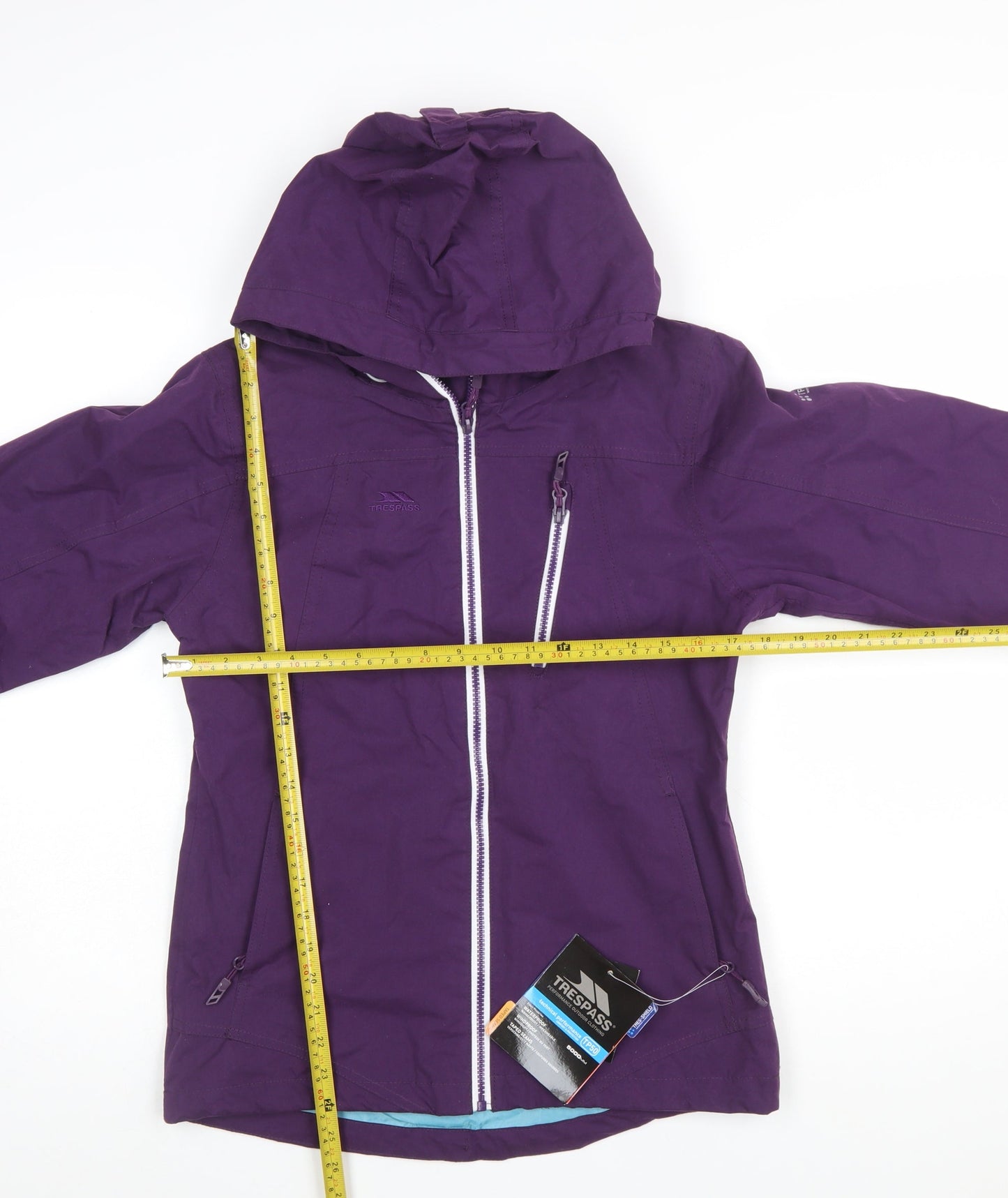 Trespass Women’s Purple Waterproof Hooded Rain Jacket XS
