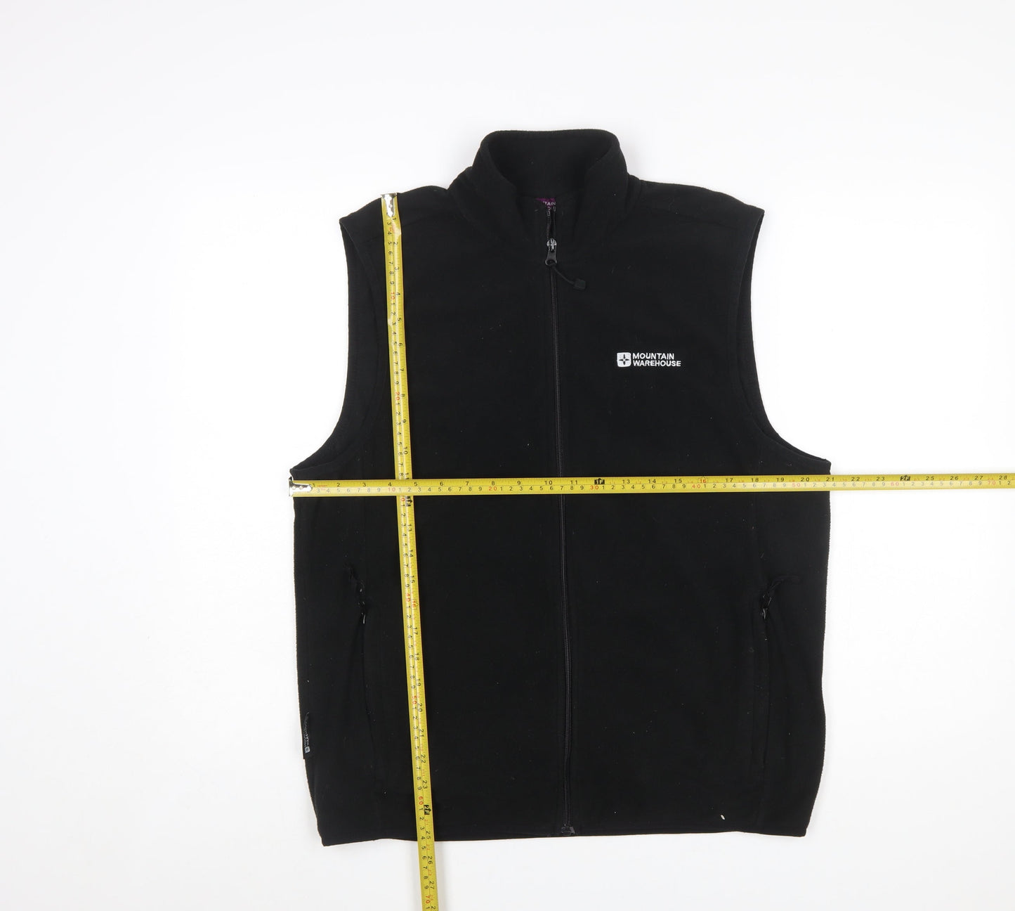 Mountain Warehouse Womens Black Fleece Bodywarmer Waistcoat Size 16