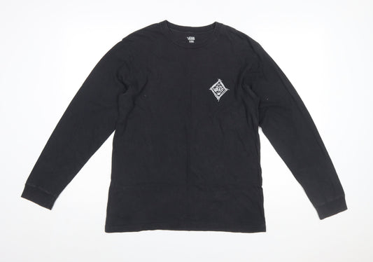 Vans Men's Black Long Sleeve Graphic T-Shirt Size XL