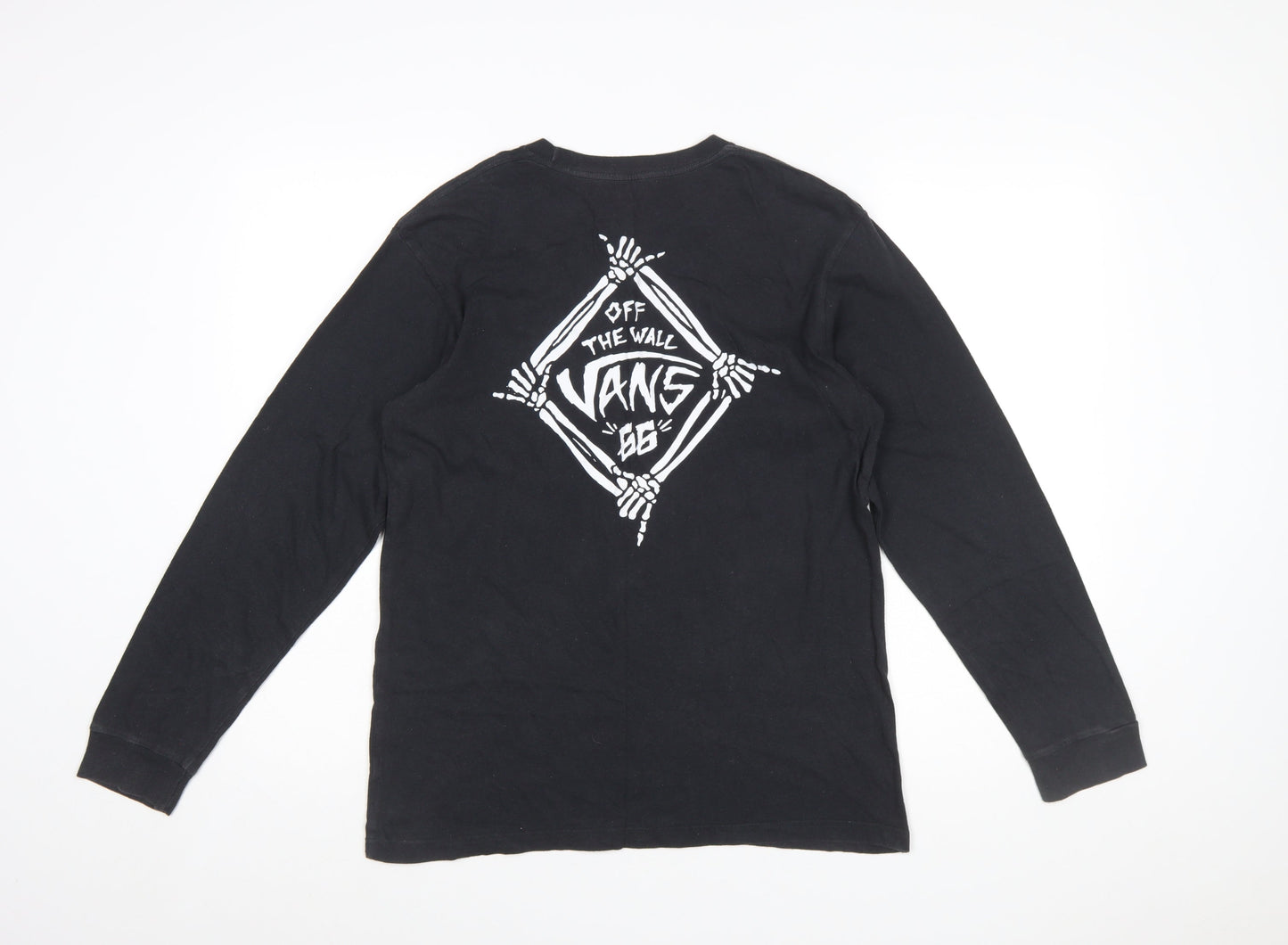 Vans Men's Black Long Sleeve Graphic T-Shirt Size XL