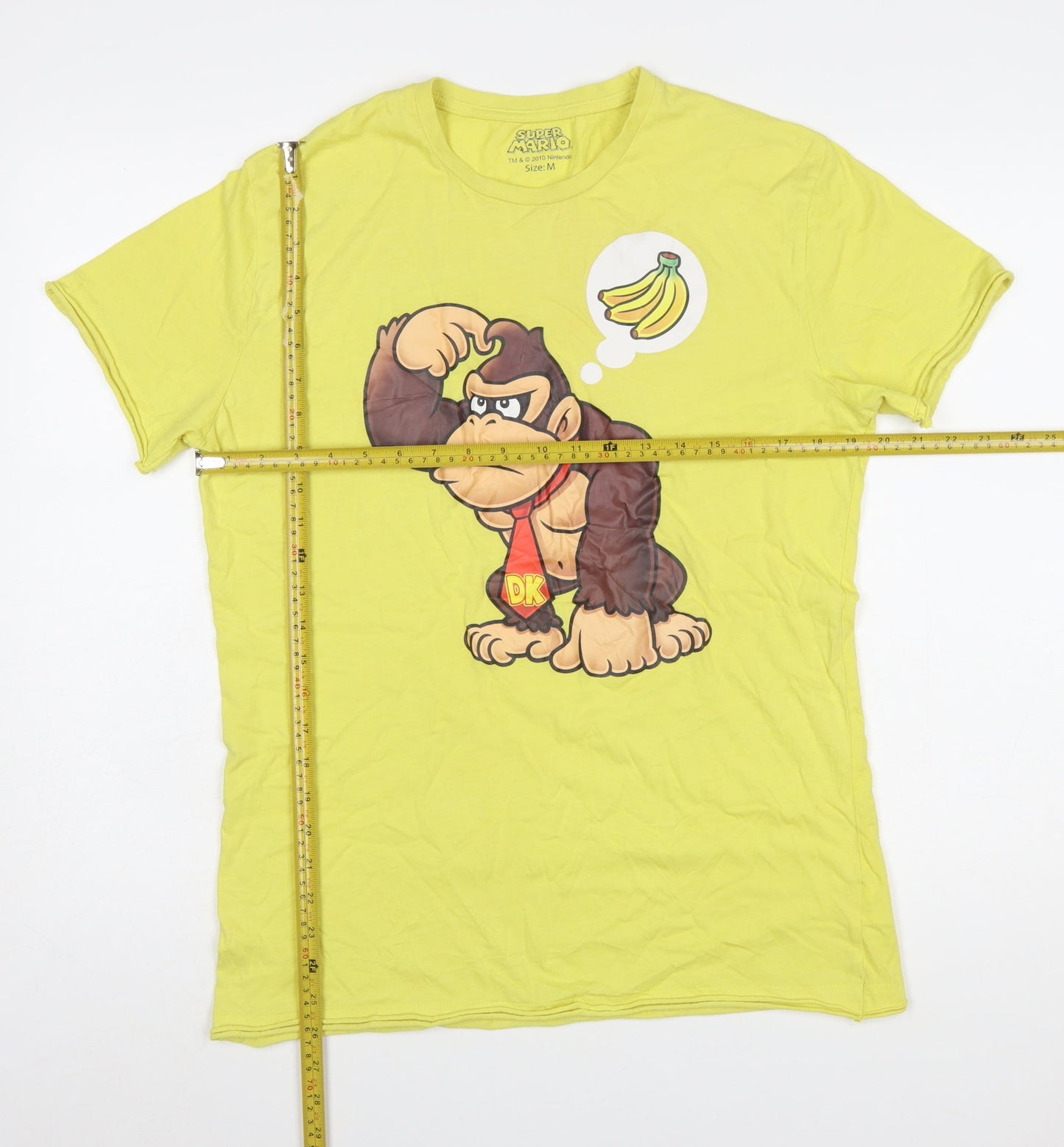 Super Mario Donkey Kong Yellow Mens M Graphic T-Shirt