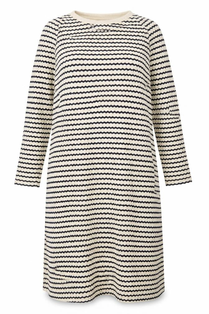Marks & Spencer Women’s Navy Stripe Petite Shift Dress Size 16