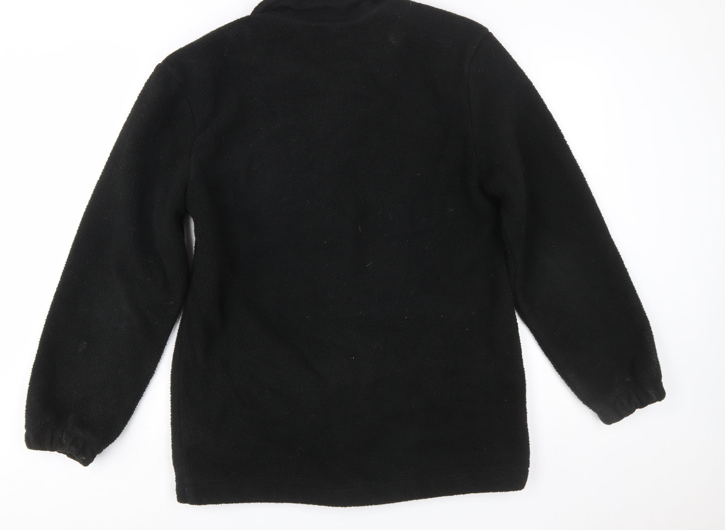 Threadbare Men's Black Fleece Button-Up Jacket Size M