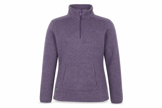 Mountain Life Women's Purple 1/4 Zip Fleece Pullover Sweatshirt Size 12