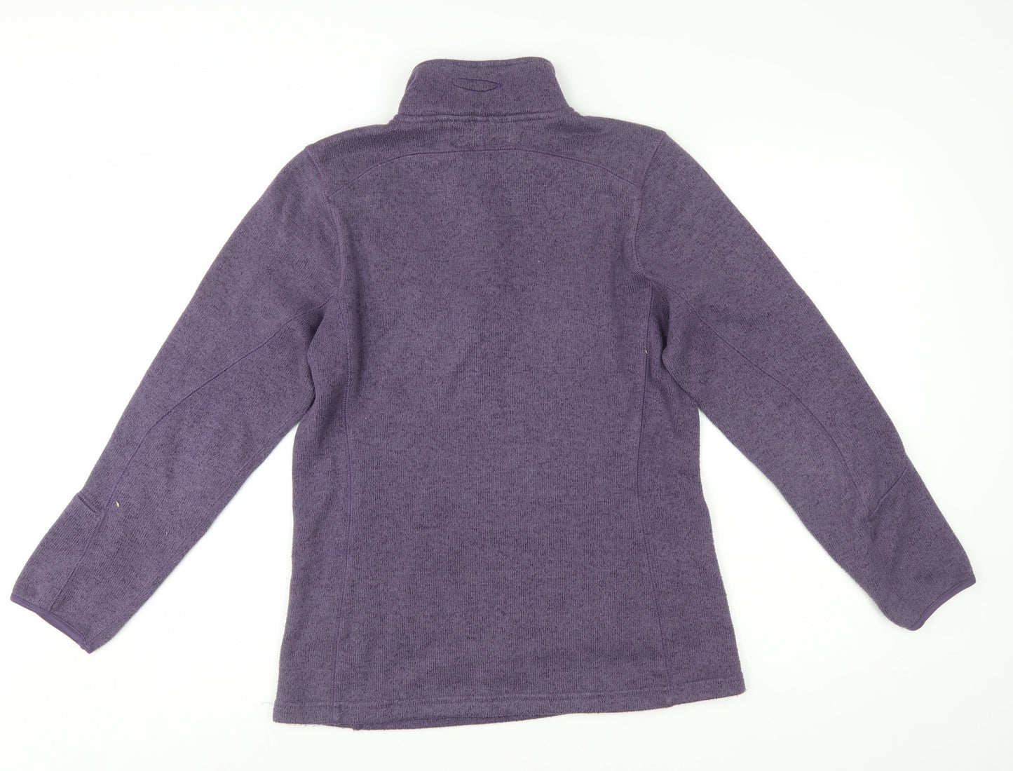 Mountain Life Women's Purple 1/4 Zip Fleece Pullover Sweatshirt Size 12