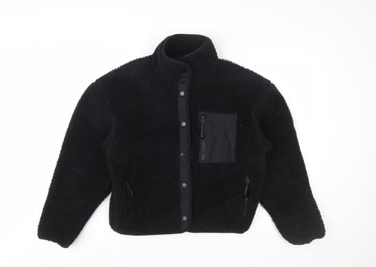 Fabletics Women's Black Fleece Lined Basic Jacket XS