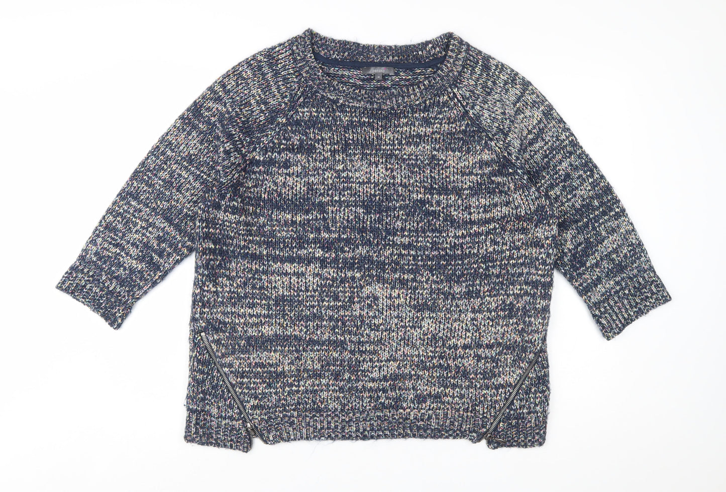 Marks and Spencer Per Una Women’s Multicoloured Chunky-Knit Jumper UK 18