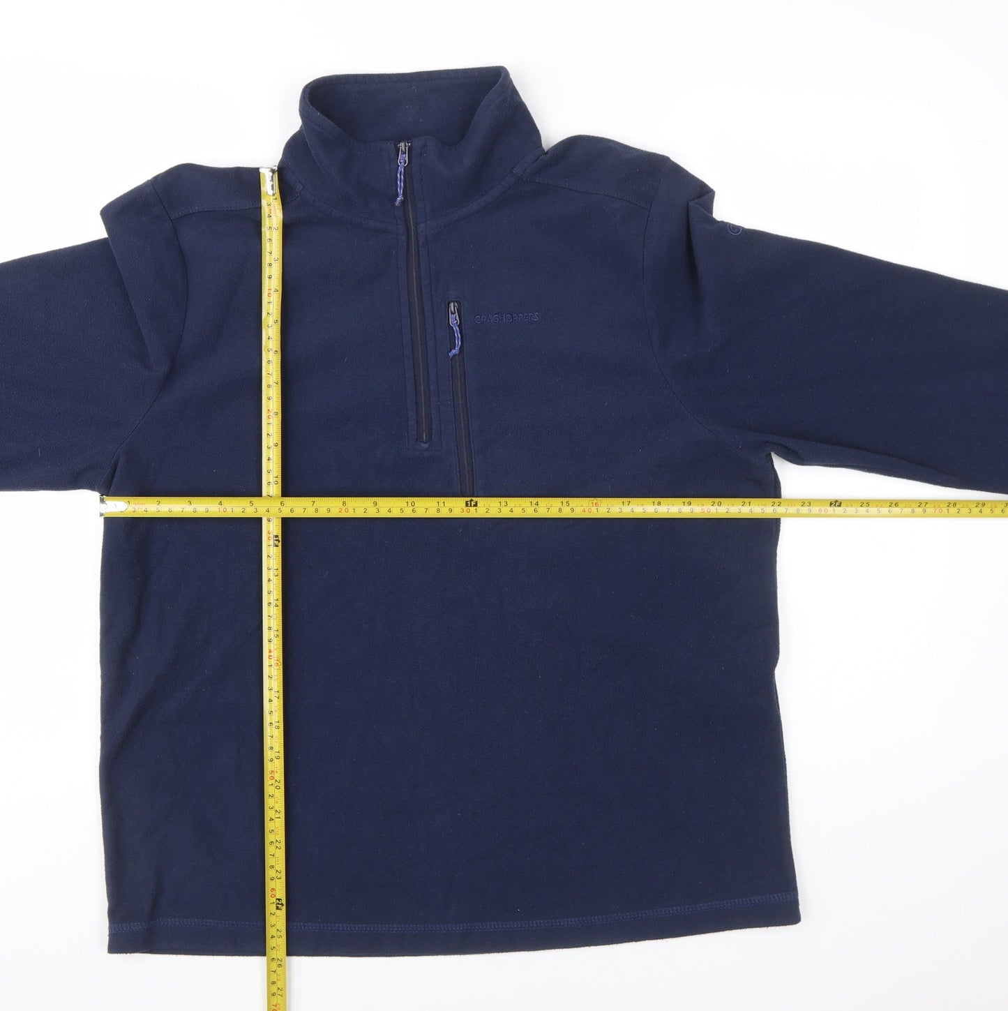 Craghoppers Men's Blue Fleece Pullover Sweatshirt L 1/2 Zip Outdoor