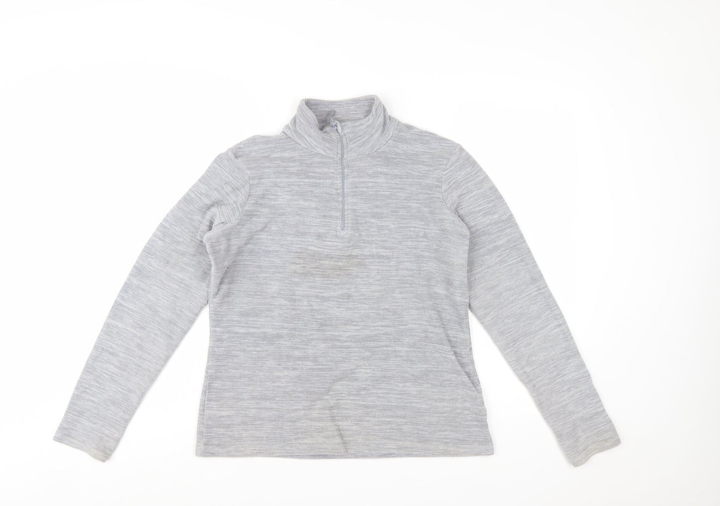 Mountain Warehouse Womens Grey 1/2 Zip Pullover Fleece UK 8