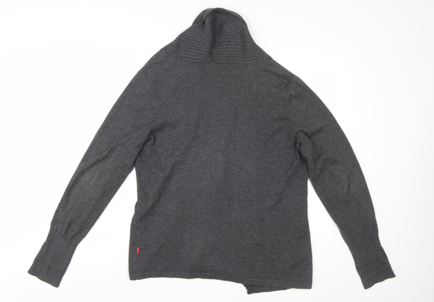 Jackpot Womens Grey Knit Cardigan XL Long Sleeve Open Front