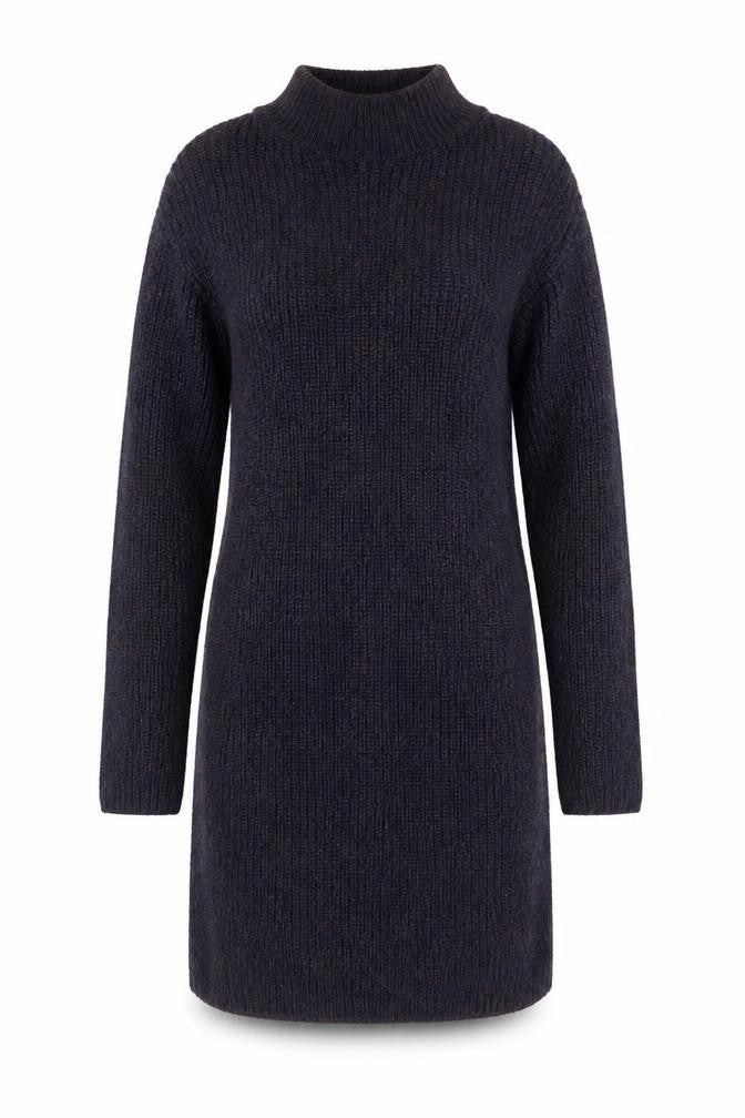 Next Women's Brown Knit Jumper Dress Size 10 Long Sleeve High Neck