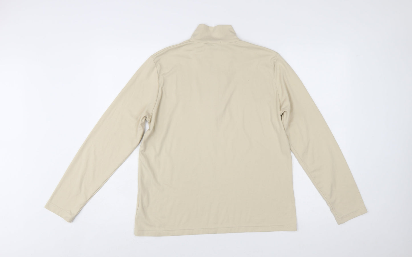GOLFINO Beige Women's Size 16 Long Sleeve 1/4 Zip Golf Top