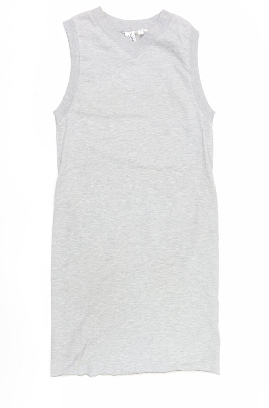 Collusion Women's Grey Size 8 Sleeveless Tank Dress