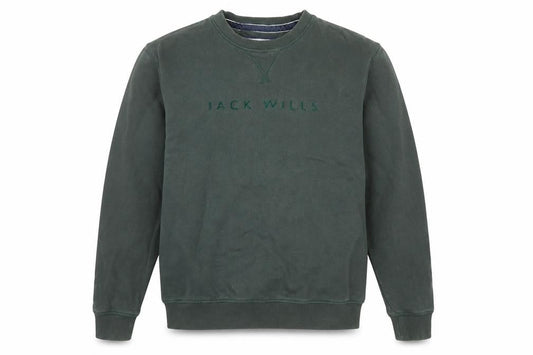 Jack Wills Mens Green M Crew Neck Pullover Sweatshirt