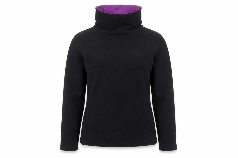 Quechua Women Black Fleece Pullover Sweatshirt Size 12