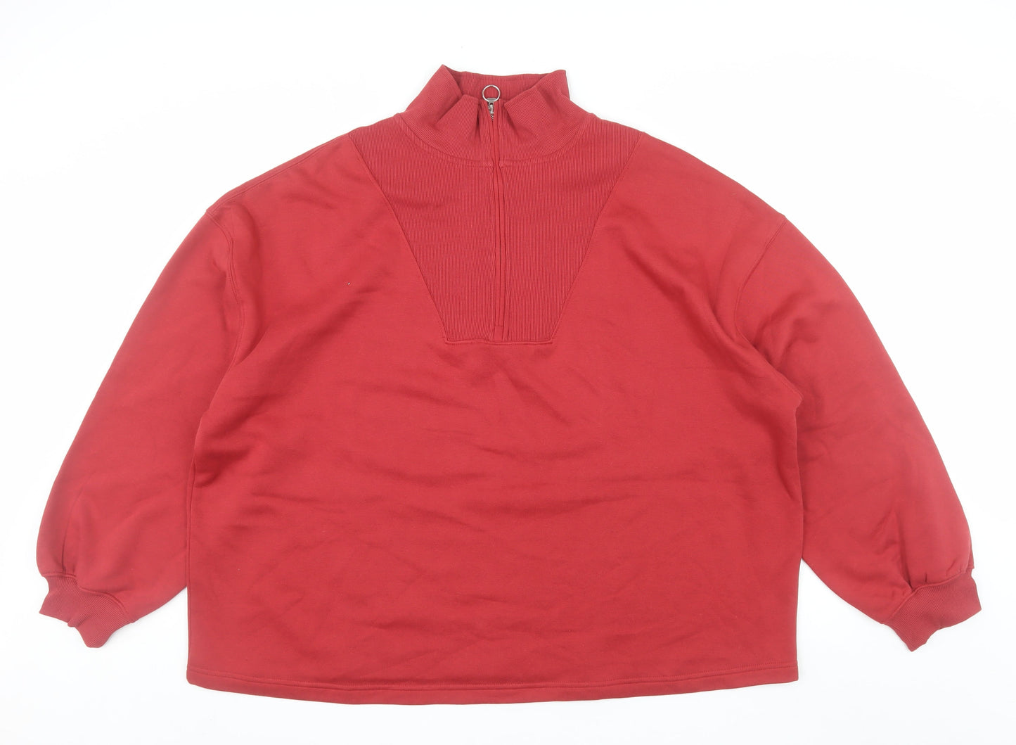 Simply Be Women’s Red 1/2 Zip Pullover Sweatshirt Size 20