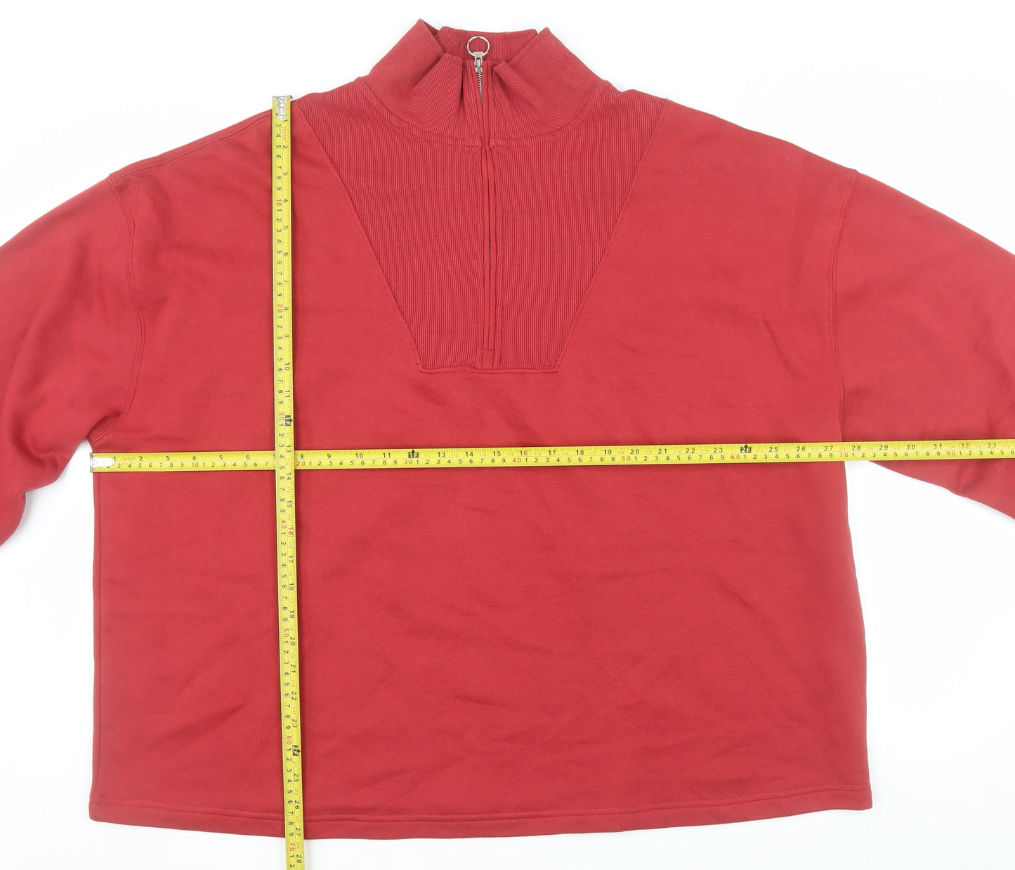 Simply Be Women’s Red 1/2 Zip Pullover Sweatshirt Size 20