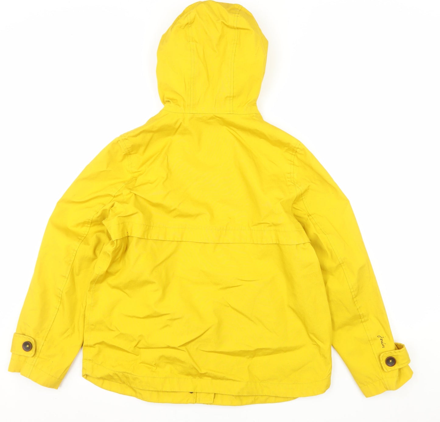 Joules Women’s Yellow Waterproof Rain Coat Jacket Size 12