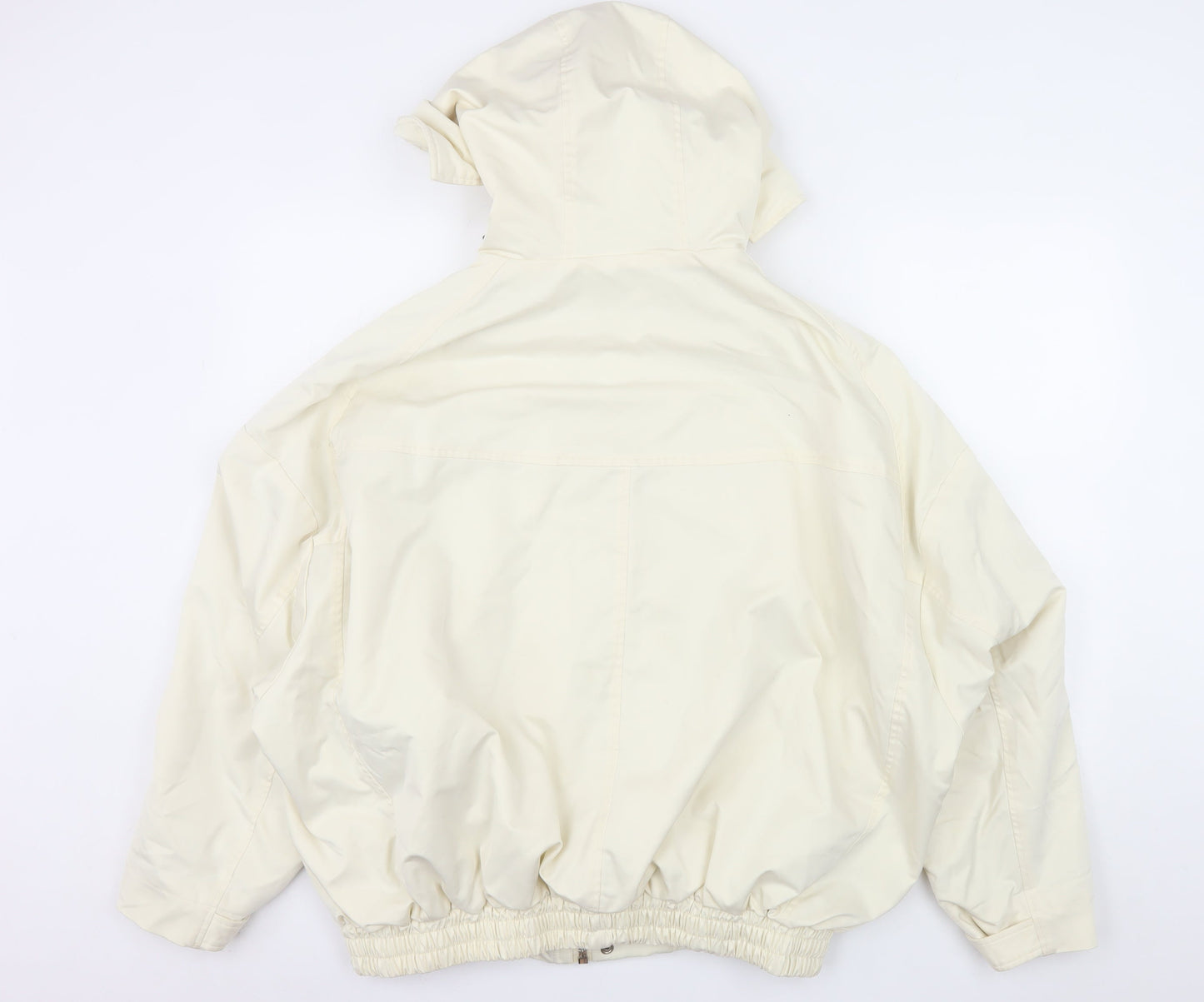 William Look Men's Ivory Hooded Water Resistant Jacket Size M