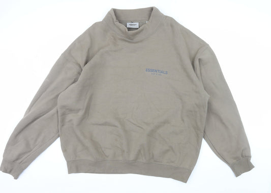 Fear of God Essentials Men's Brown XL Pullover Sweatshirt