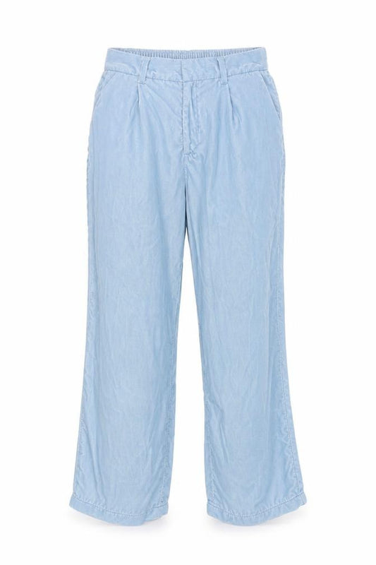 Lands' End Women's Blue Cropped High Rise Trousers Size 10 Petite
