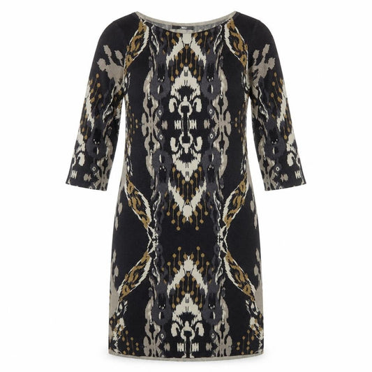 Marks & Spencer Women’s Grey Geometric Sheath Knit Dress Size 12