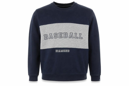 Springfield Men's Blue Cotton Baseball Graphic Pullover Sweatshirt M