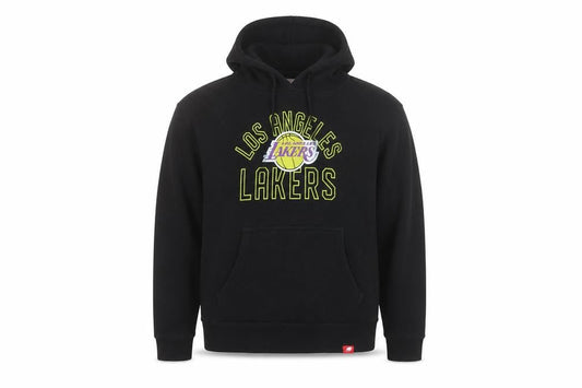 Sportiqe Men's Black Los Angeles Lakers Pullover Hoodie M
