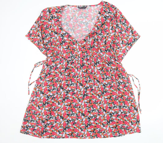 Marks and Spencer Womens Multicoloured Floral Size 20 Wrap Dress