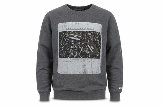 FCT07 Guys Crew Mens Grey XS Pullover Sweatshirt Graphic Print
