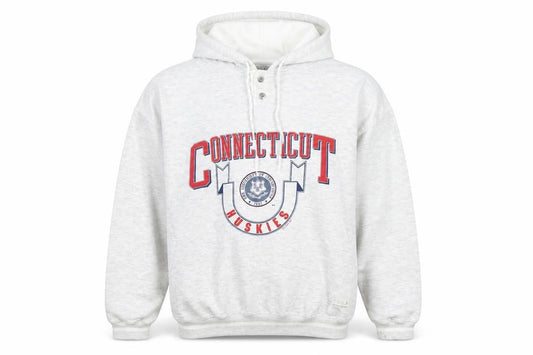 Gear For Sports Men’s Grey Henley Hoodie Medium University Graphic