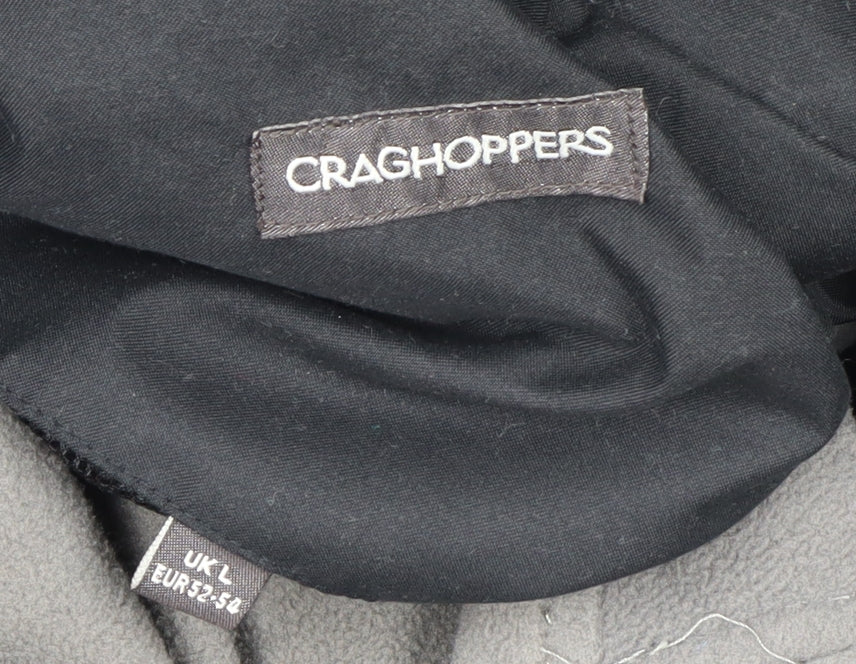 Craghoppers Men's Black Waterproof Hooded Rain Jacket L