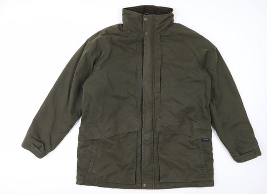 Marks and Spencer Men's Green XL Parka Jacket Water Resistant