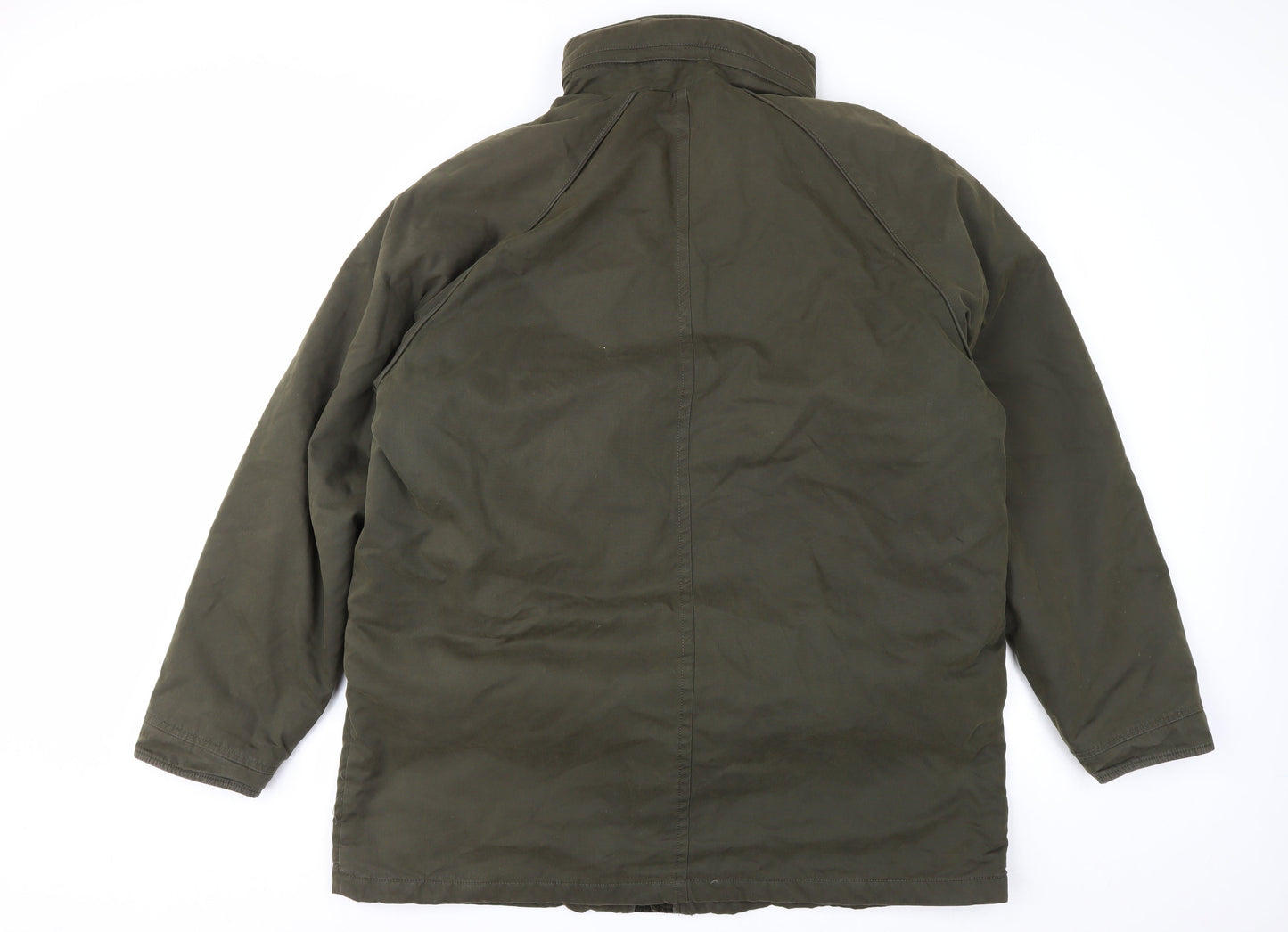 Marks and Spencer Men's Green XL Parka Jacket Water Resistant