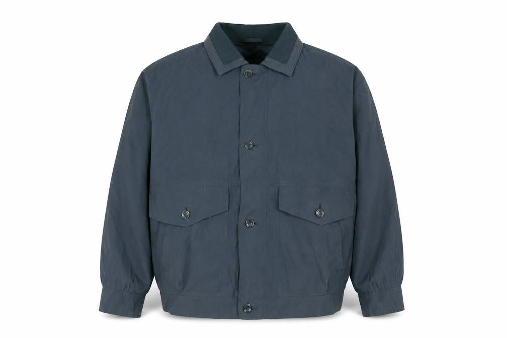 Dannimac Men’s Blue Cotton Nylon Bomber Jacket Lined Size L