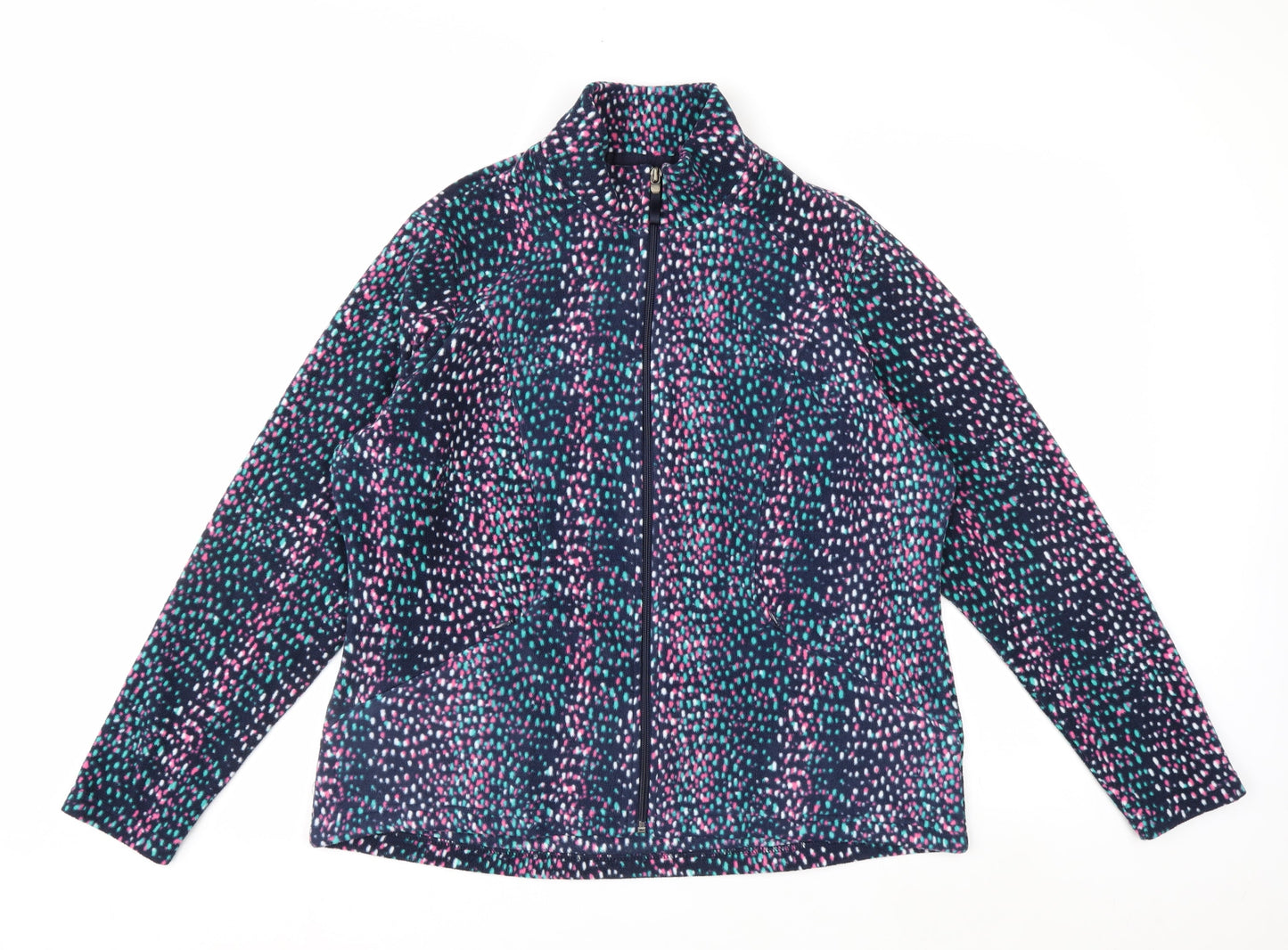 Marks and Spencer Women’s Multicoloured Fleece Zip Jacket Size 18