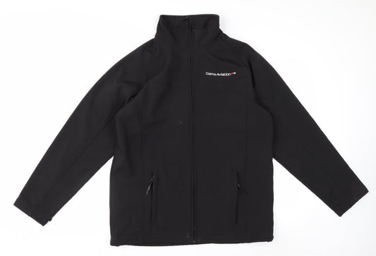 Regatta Men’s Black Softshell Jacket L Water Resistant Outdoor Coat