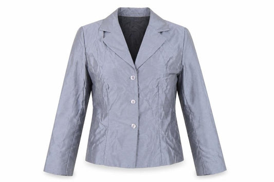 AGB Women’s Grey Classic Blazer Size 10 Buttoned Formal Jacket
