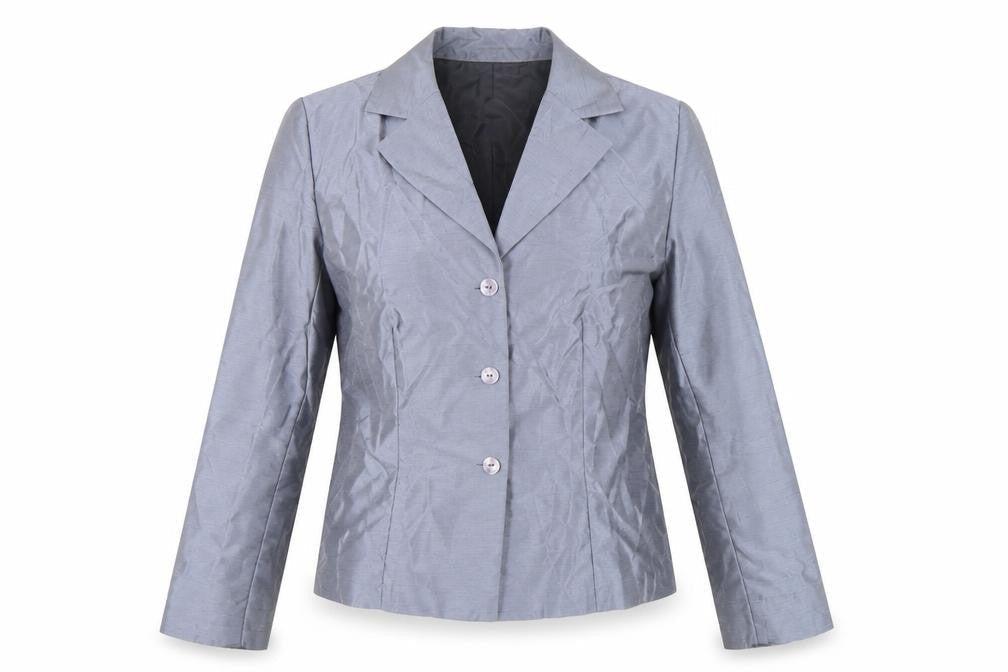 AGB Women’s Grey Classic Blazer Size 10 Buttoned Formal Jacket