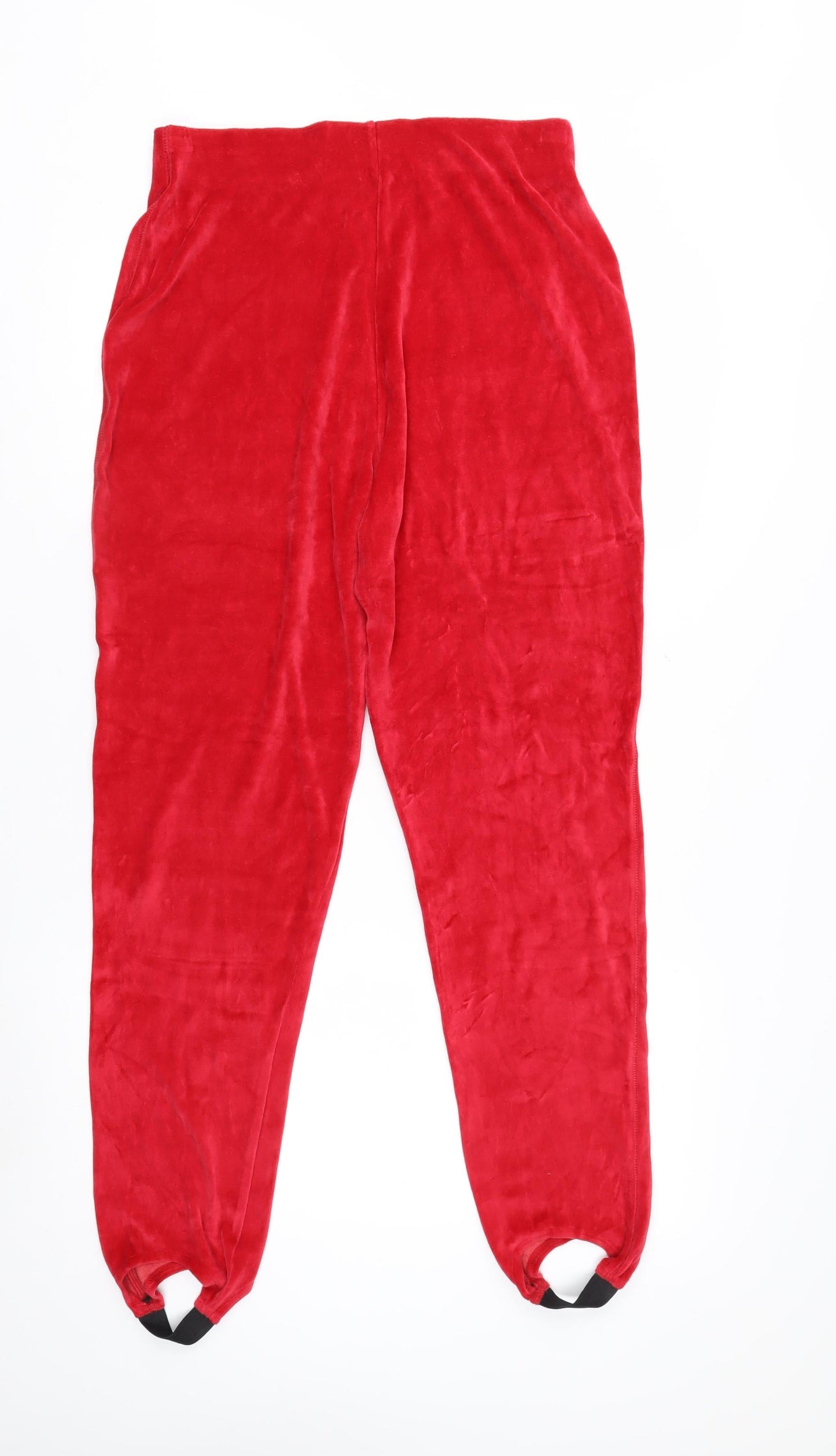 Jessica Tierney Women's Red Velvet Stretch Leggings M