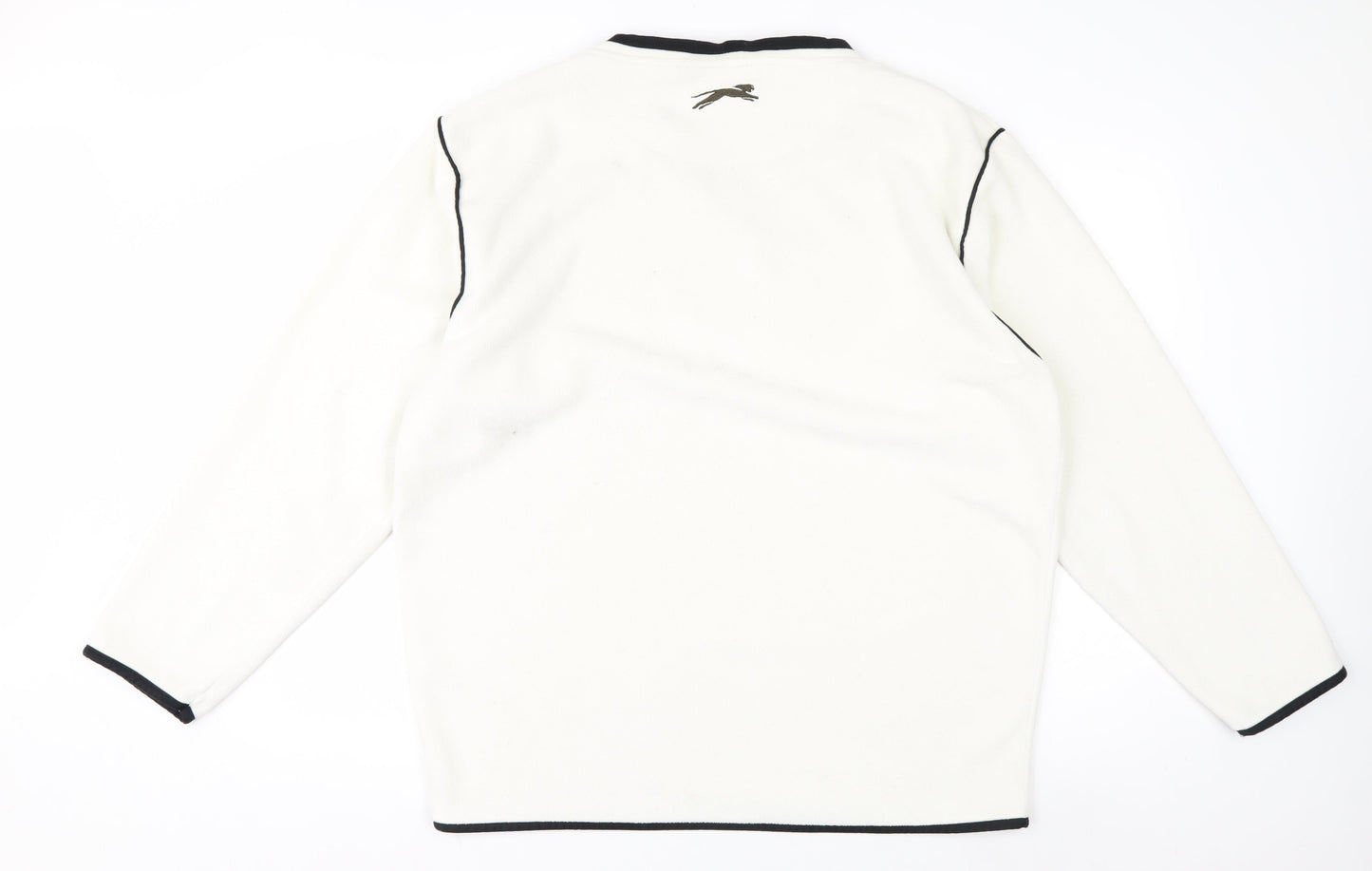Slazenger Men's White XL Fleece V-Neck Pullover Sweatshirt