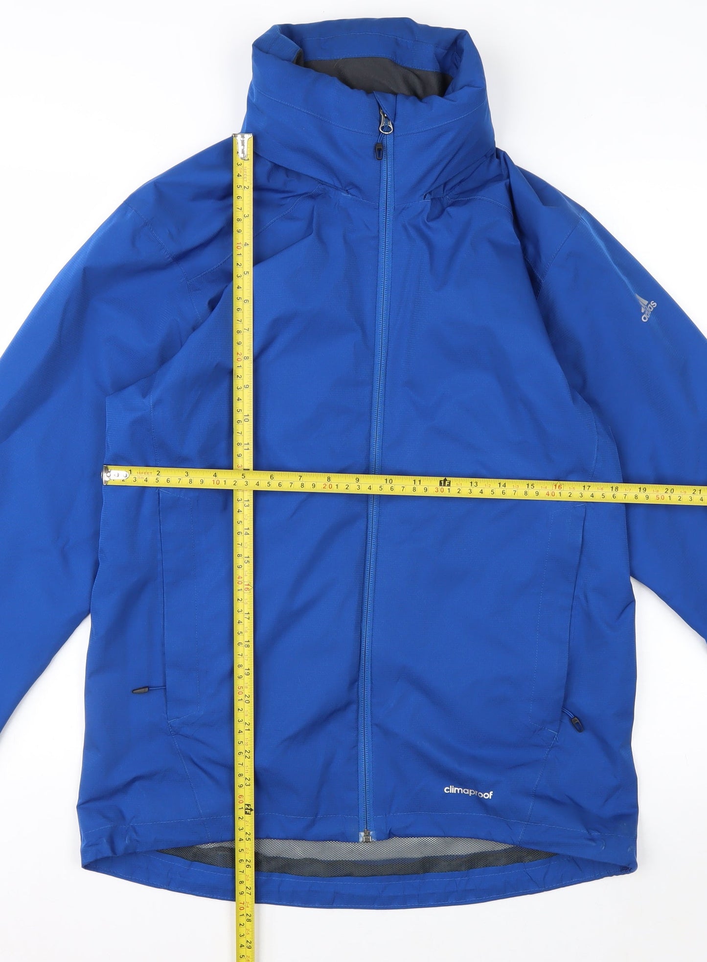 adidas Men’s Blue ClimaProof Waterproof Softshell Jacket Size S