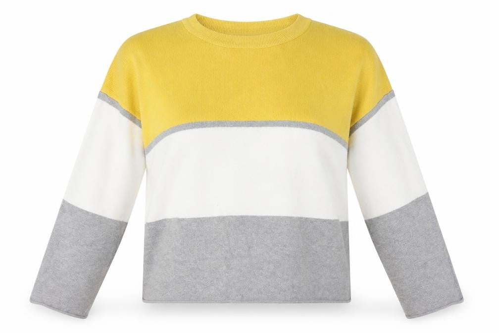 New Look Women’s Multicoloured Striped Crew Neck Jumper Size L